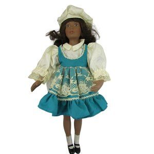 Vintage William Tung African American Doll 1998 Porcelain 53438